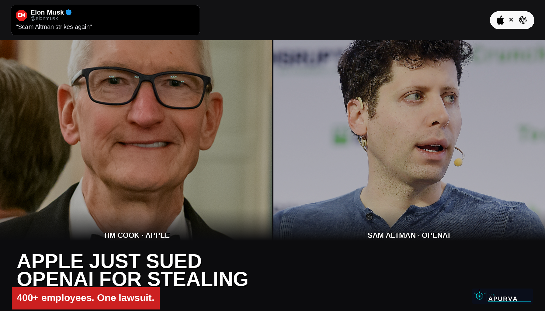 Apple Just Dropped the Lawsuit Equivalent of a Mic Drop — 'OpenAI Stole Our Entire Hardware Team'
